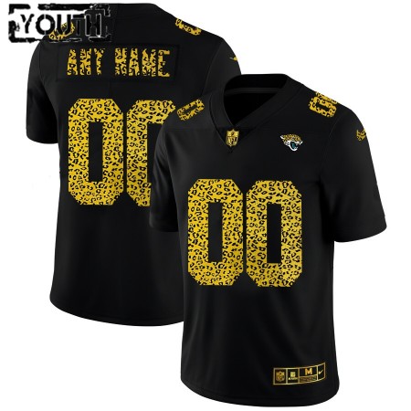 Camiseta Niño NFL Jacksonville Jaguars Personalizar Nike Flocked Leopard Print Negro